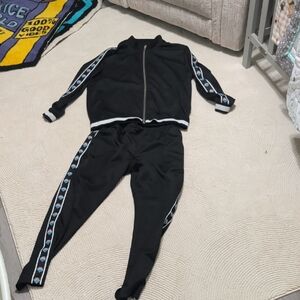 Pink Dolphin Black Jacket with Colorful Accents